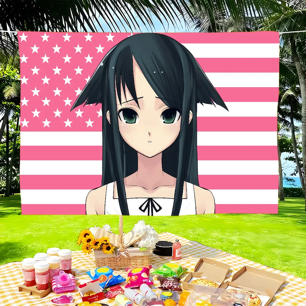 Game Saya no Uta The Song of Saya flag Tapestries Outdoor Parties Bedrooms Living Rooms Dorm Rooms Wall Decor Banners Gifts
