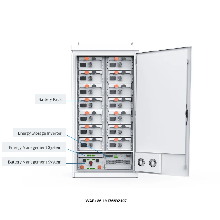 215kwh 280A 1MW High Voltage Battery Air/Cooling Commercial Industrial Energy Storage System Solar Lifepo4 Battery