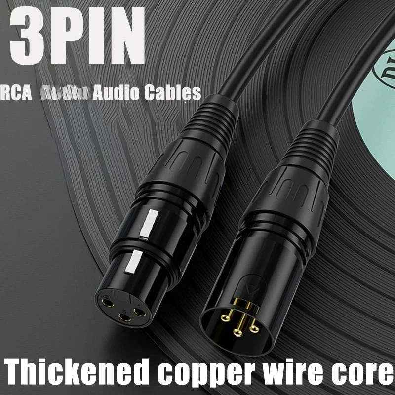 3Pin X L R Male female Microphone Mixer Effects Balanced Male/female X L R Extension Cable Amplifier Audio Connection Cable