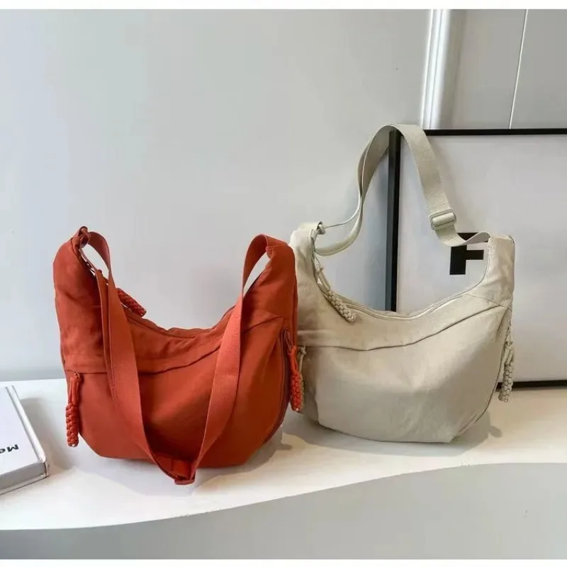 

Модная студенческая диагональная сумка через плечо из нейлоновой ткани, большая вместительная многофункциональная дорожная сумка для пельменей