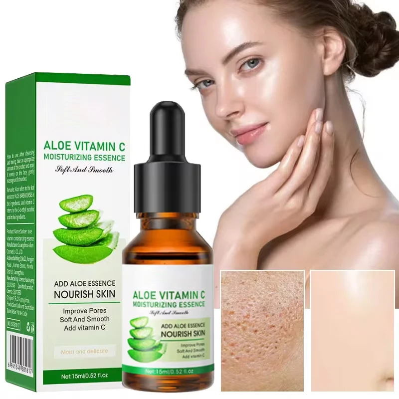 

Aloe Vera Anti-Aging Oil Control Face Serum Repair Hydrating Brightening Moisture Face Essence Dark Spots Wrinkles Facial Care