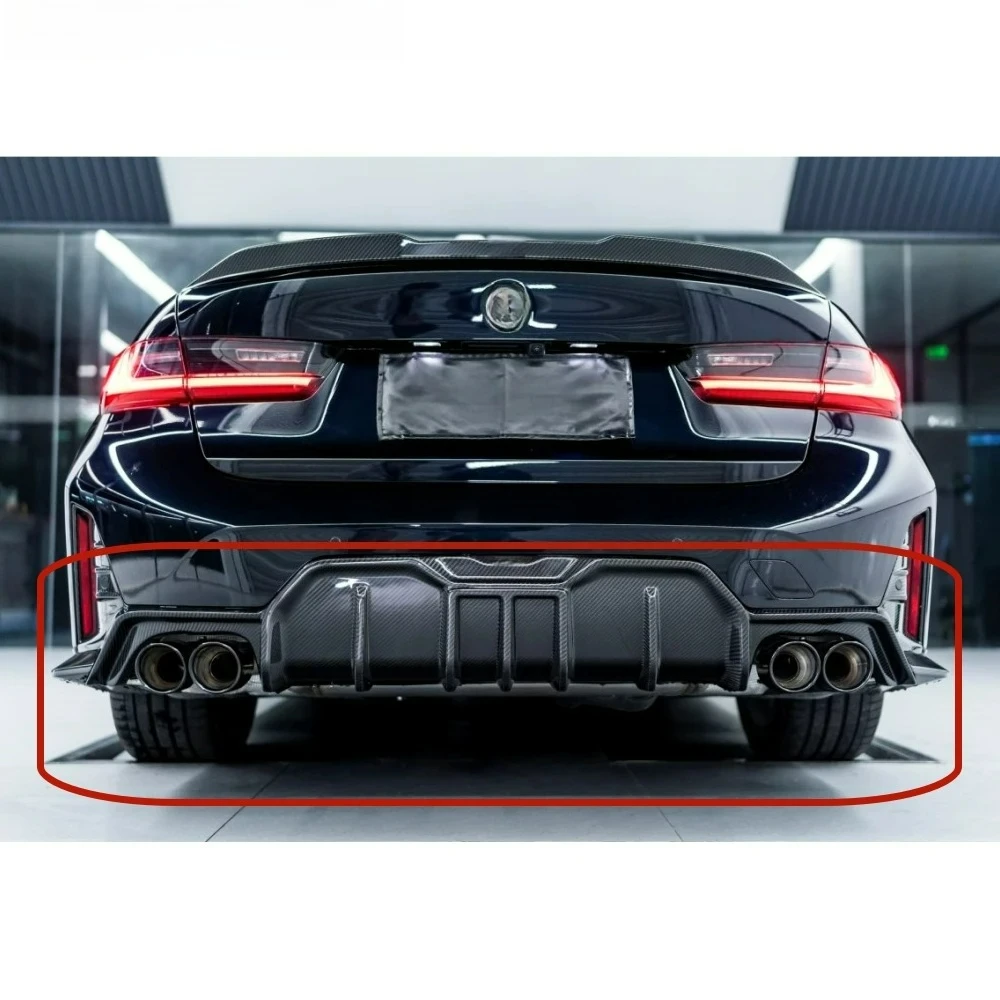 

G20 G28 LCI Rear Bumper High Gloss Dry Carbon Fiber Rear Diffuser
