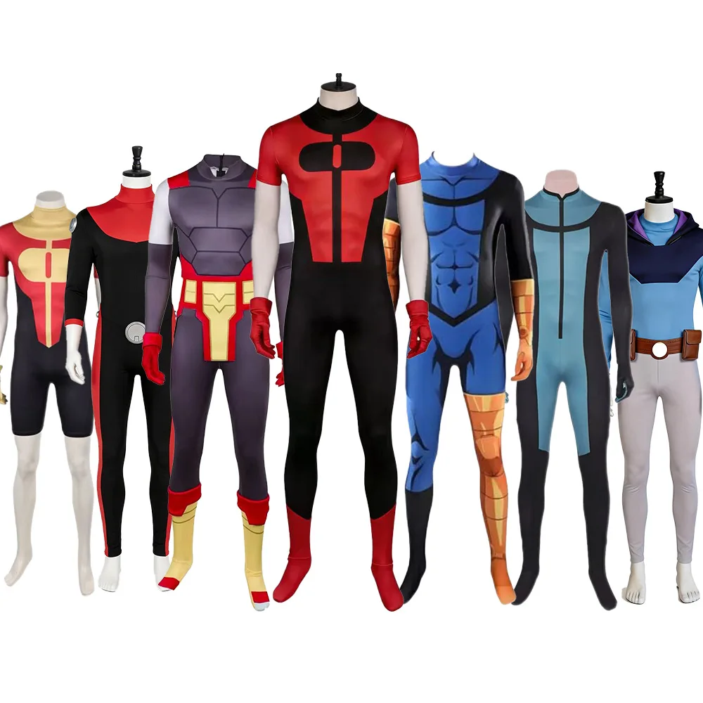 

Invincible Mark Grayson Cosplay Thragg Costume Disguise for Adult Men T-Shirts Casual Outfits Roleplay Halloween Carnival Suit