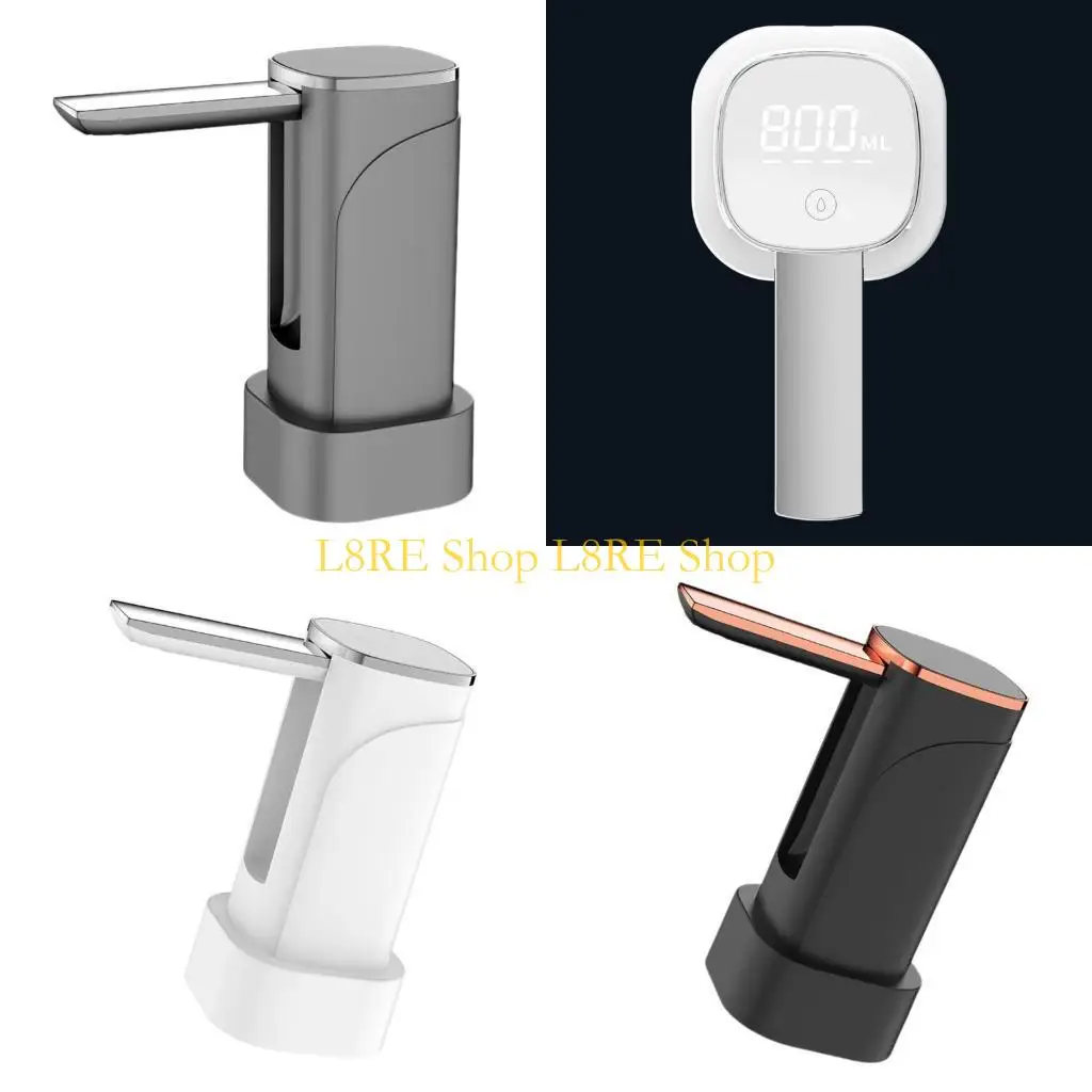 

L8RE светодиодный дисплей диспенсер для питьевой воды насос складной дозатор с низким уровнем шума