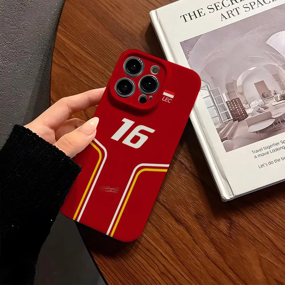 Charles LeclercS 16 F1 Handyhülle robust für iPhone 16 Pro Max 16 15 14 13 12 11 Pro Max Plus personalisierte Hülle