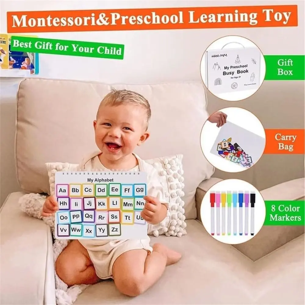 for Toddlers My Preschool Busy Book Creative Gift Learning Activities Toddler Busy Book Education Workbook Preschool Busy Book