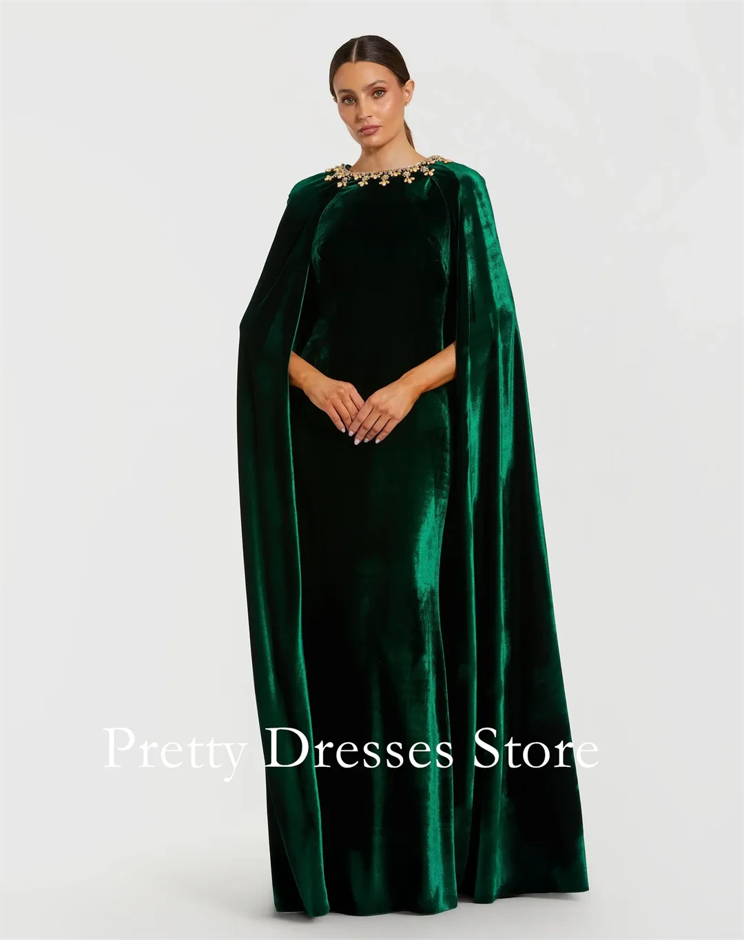 Dark Green Velvet C…