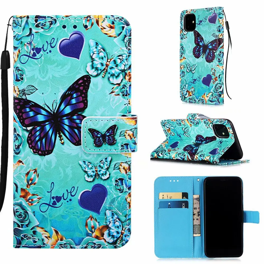 

Флип-чехол с 3D росписью для Redmi Note 13 Pro Plus 13R 12 Turbo 12T 12R 12S, роскошный кожаный ремешок с 2 слотами для карт, чехол-кошелек для телефона