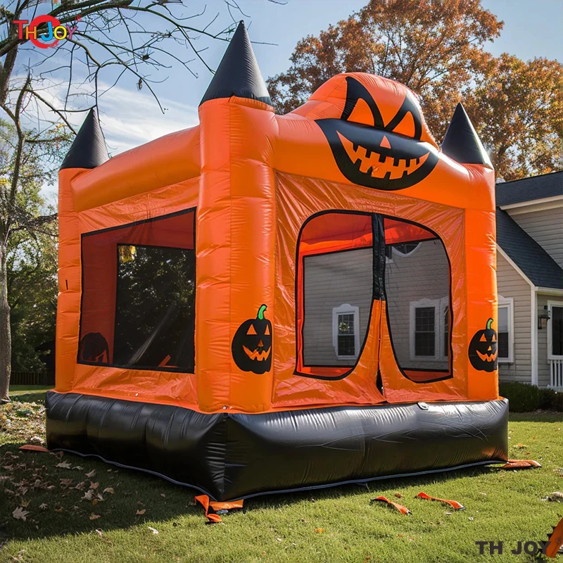 Achtertuin Halloween Uitsmijter Pompoen Opblaasbaar Bounce House
