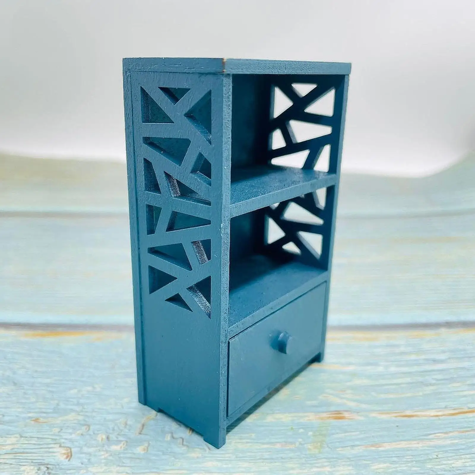 Mini vitrina de estantería en miniatura para casa de muñecas, para pasillo y jardín, 1/12