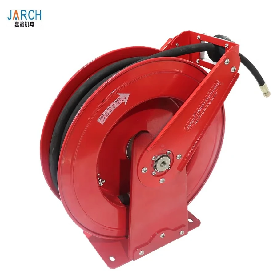 

Metal Hose Reel Wall Mounted Cable Reel Garden Automatic Retractable Water Air Hose And Reel Set