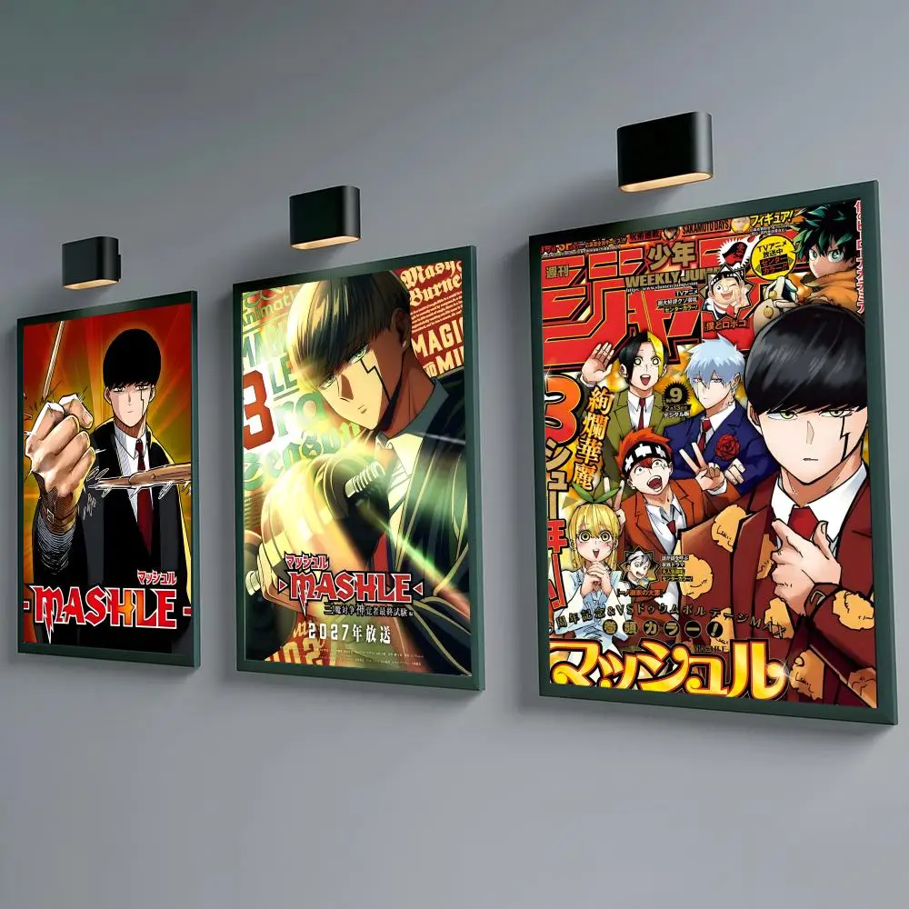Anime M-Mashle Magic and Muscles Poster Wall art print art suitable for living room bedroom bar parlor home decoration gift view 3
