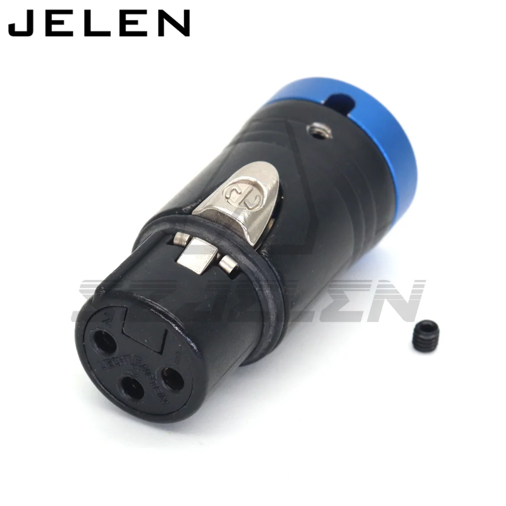 Low-Profile XLR NEUTRIK 3pin XLR female Audio PLUG Red blue black green