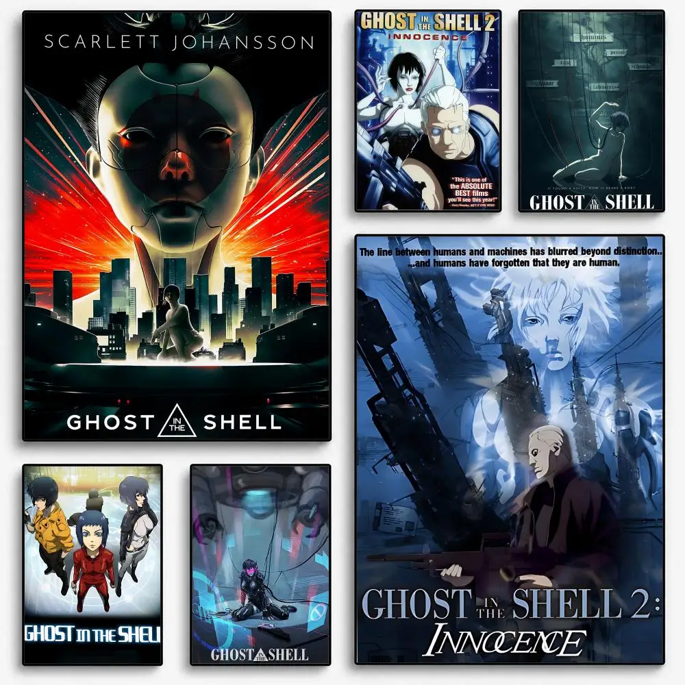 Ghost in the Shell 2 Innocence Poster Room Home Decoration Interior Wall Art Printing Garage Posters Gift