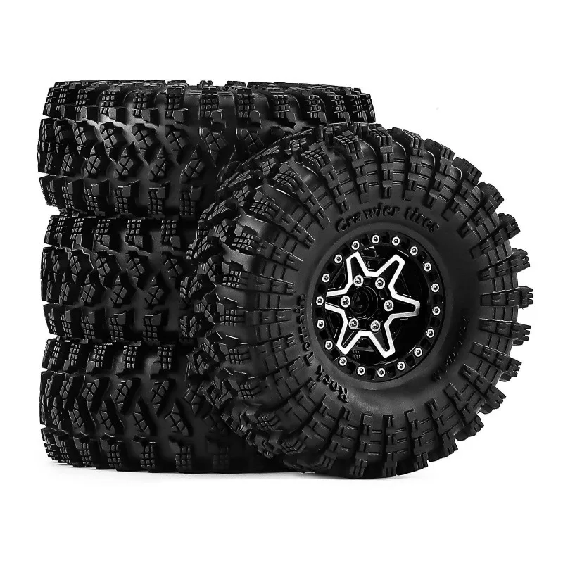 4pcs-19-inch-aluminium-alloy-rc-crawler-beadlock-tires-and-wheels-for-1-10-trxs-trx4-trx6-scx10-ii-iii-90046-upgrade-parts