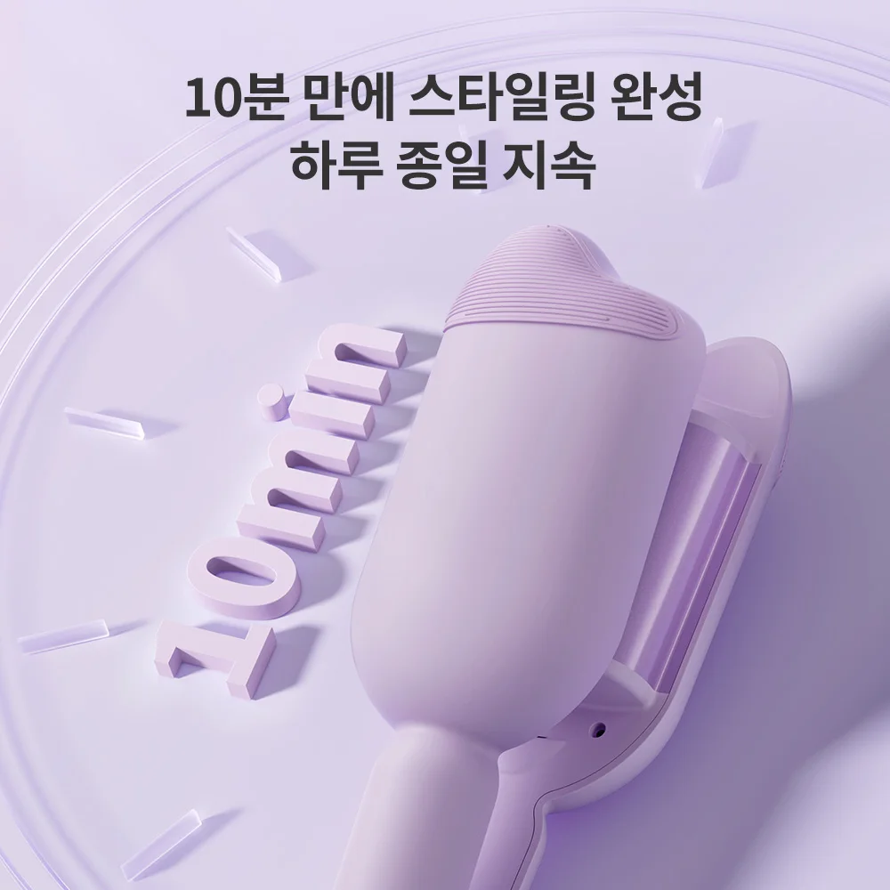 Hair Curling Iron 36mm Deep Wave Hair Curler 4 Temperature Adjustable Fast Heating Crimping Iron Styler Wand for All Hair Style