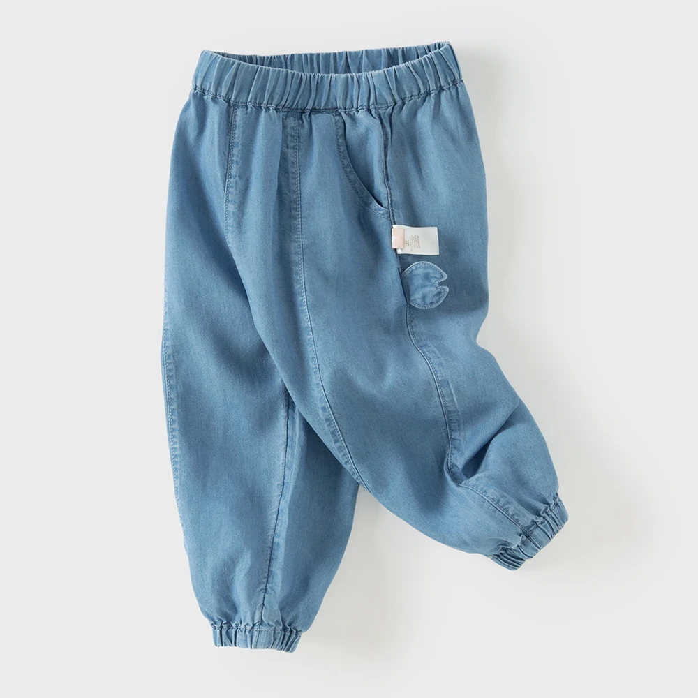 Dave Bella Children's Soft Jean 1-9 Years Spring Summer Boys Cowboy Cool Pants Casual Loose Outdoor Trousers DB2261684