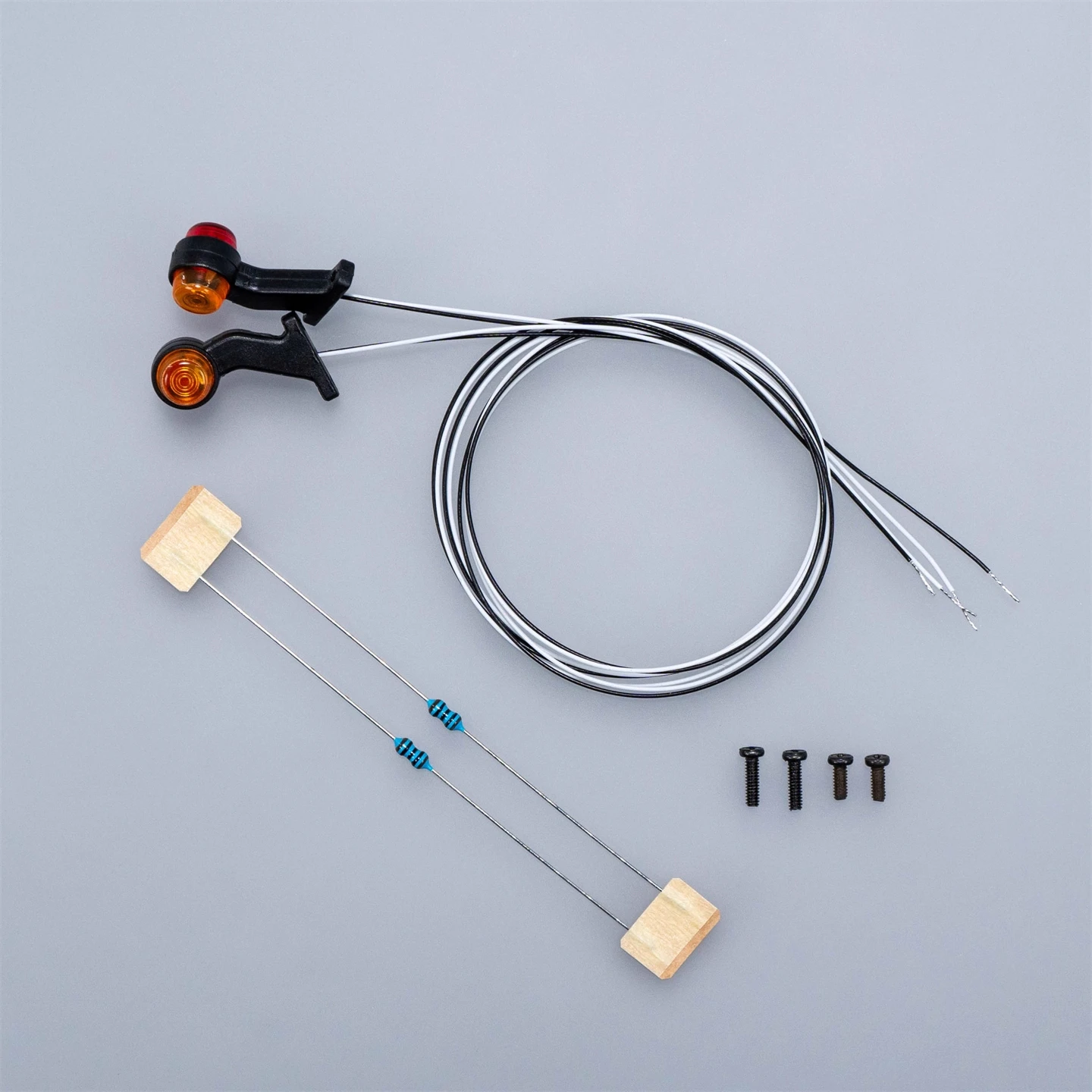 Side Lights Two-color Position Lights CBY-024 For 1/14 Tamiya RC Truck SCANIA 770S R620 VOLVO BENZ Arocs MAN TGX Car Accessories