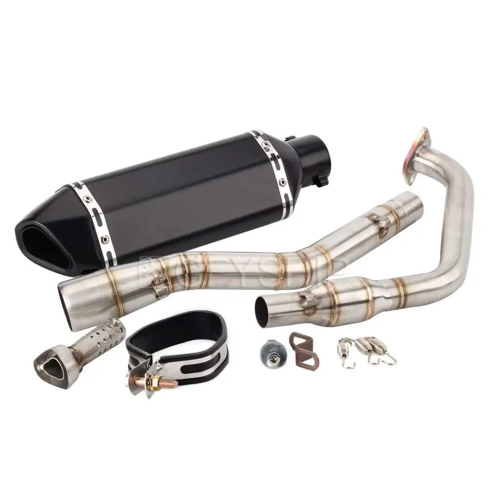 R15 V3 2017 to 2020 YZF-R125 YZF R15 Escape Slip-on Exhaust And Head Link Pipe Motorcycle For Yamaha YZF R125 2019 2020