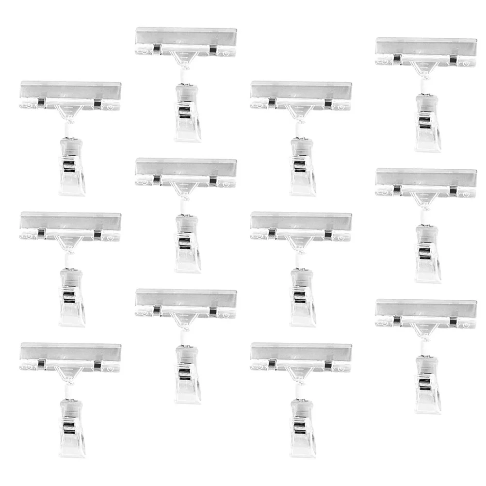 

Holder Sign Price Clip Display Clips Tag Label Merchandise Clamp Clear Plastic Stand Rack Shelf Tags Holders Signs Labels Card