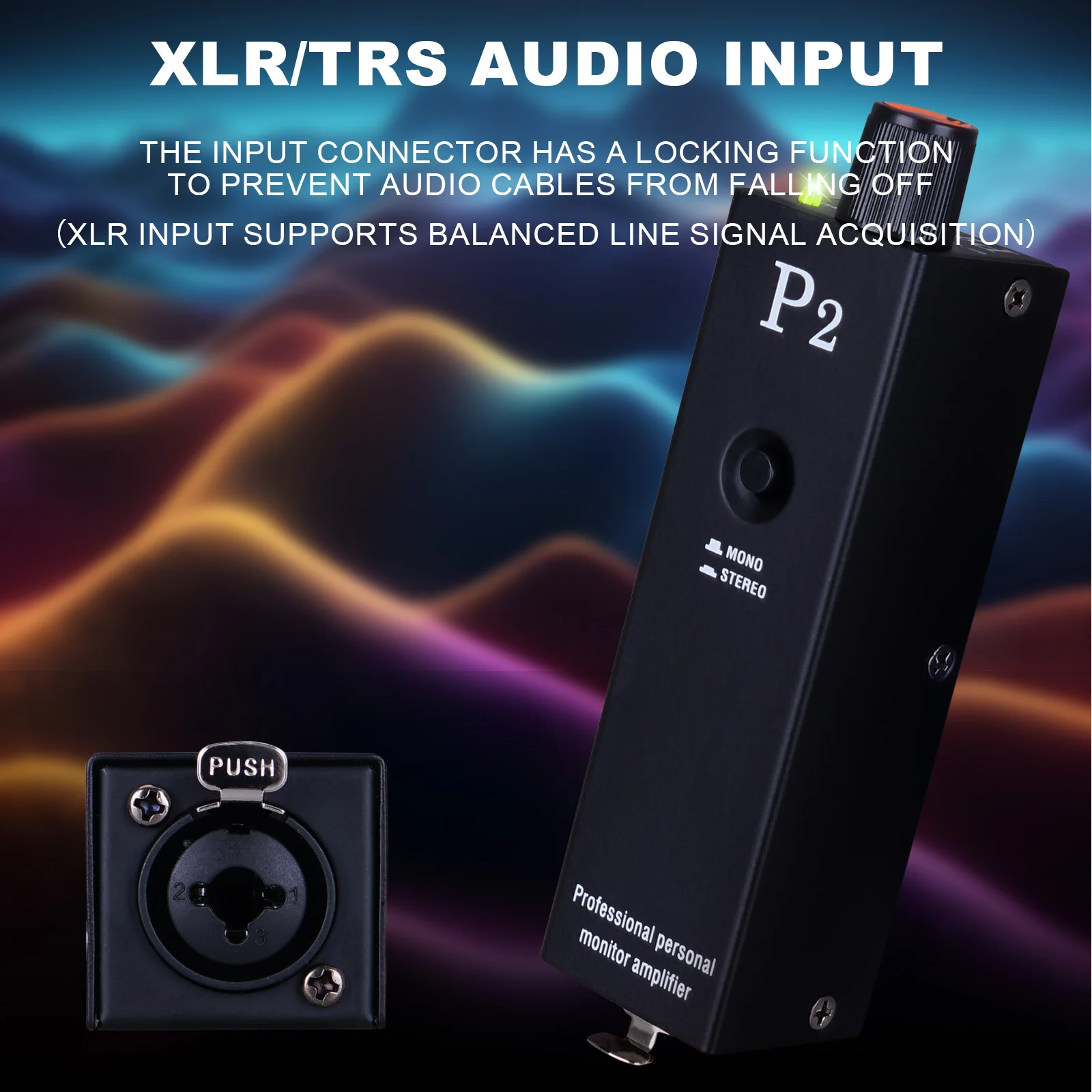 P2 Mini Portable Headphone Amplifier XLR To 3.5MM Audio Interface Headphone Amplifier Amp Used In Stage Performance Studio image 3