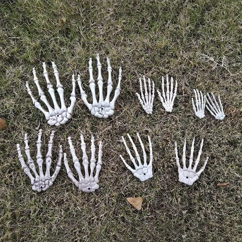 

Хэллоуин Скелет Рука Страшный Реалистичный Размер Рука Кость Череп Декоры Зомби Вечеринка Дом с Привидениями Хэллоуин Терор Украшения Реквизит
