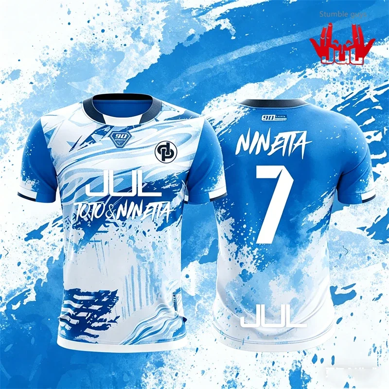 90 Minutes MM9 JUL Football Jersey Men's Plus Size Summer Quick-drying Outdoor Sports Kids Boys Fitness Training T-shirt