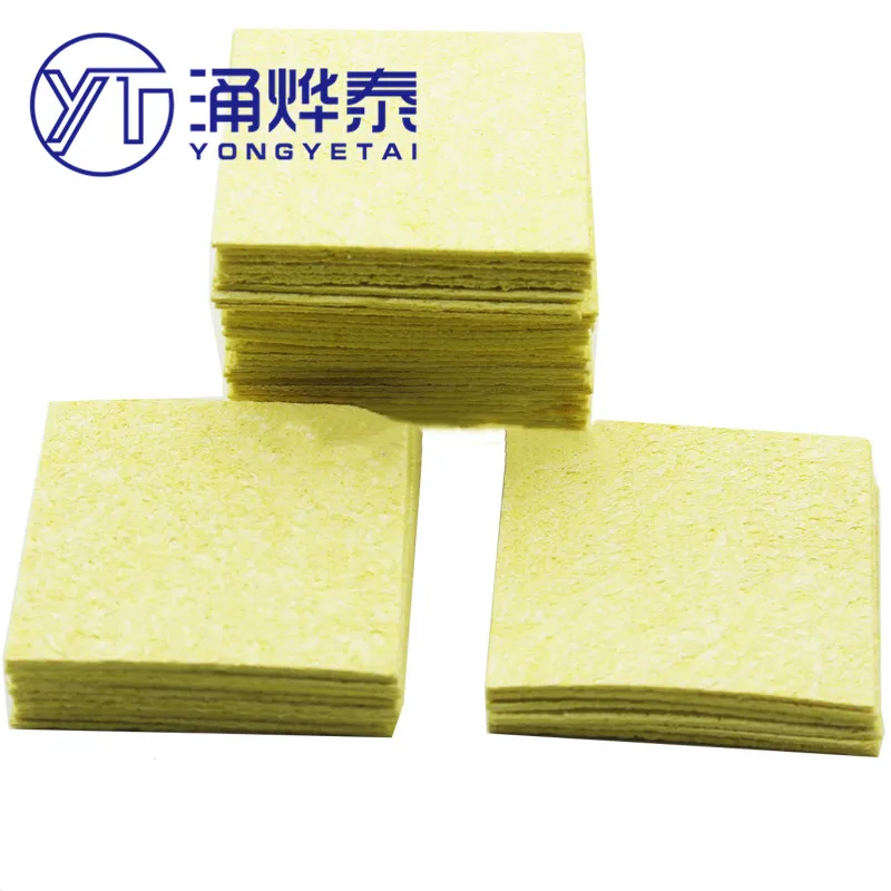 YYT 10PCS Soldering iron special high temperature sponge Clean soldering iron 3.5*4.5CM 6*6CM