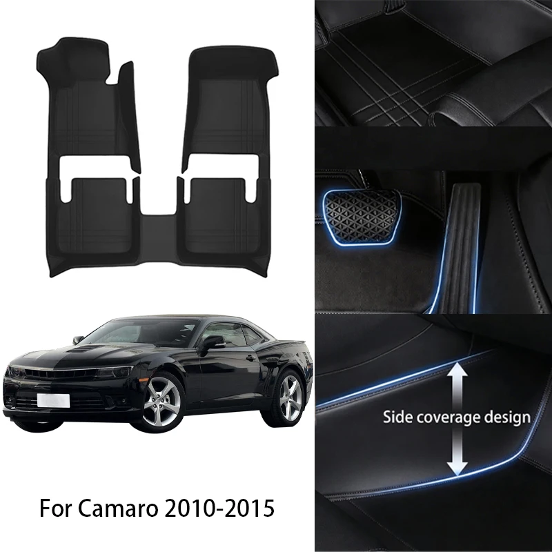 

Custom Fit PU Leather Car Floor Mat For Chevrolet Chery For Camaro‌ Monza Onix 2010 2017 2024 Full Set Auto Interior Accessories
