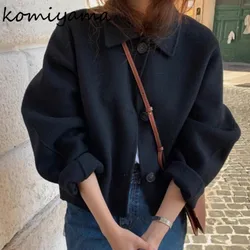 Single Breasted Women 2024 Outerwears Loose Long Sleeve Chaquetas Mujer Korean Vintage Jacket Autumn Winter Jackets New Ropa