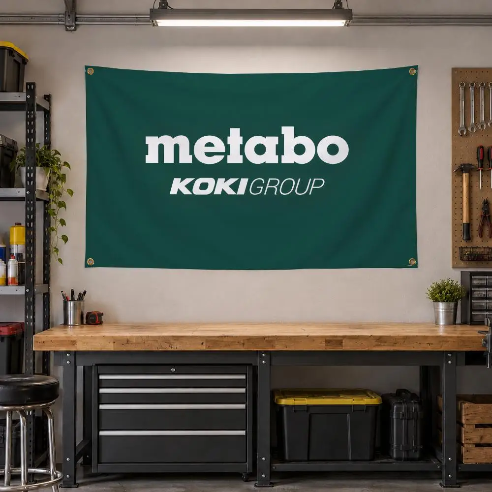 Tool Metabo Power Flags Personalized Banner Flag Room Dorm Camping Picnic Garage Bar Outdoor Wall Decor