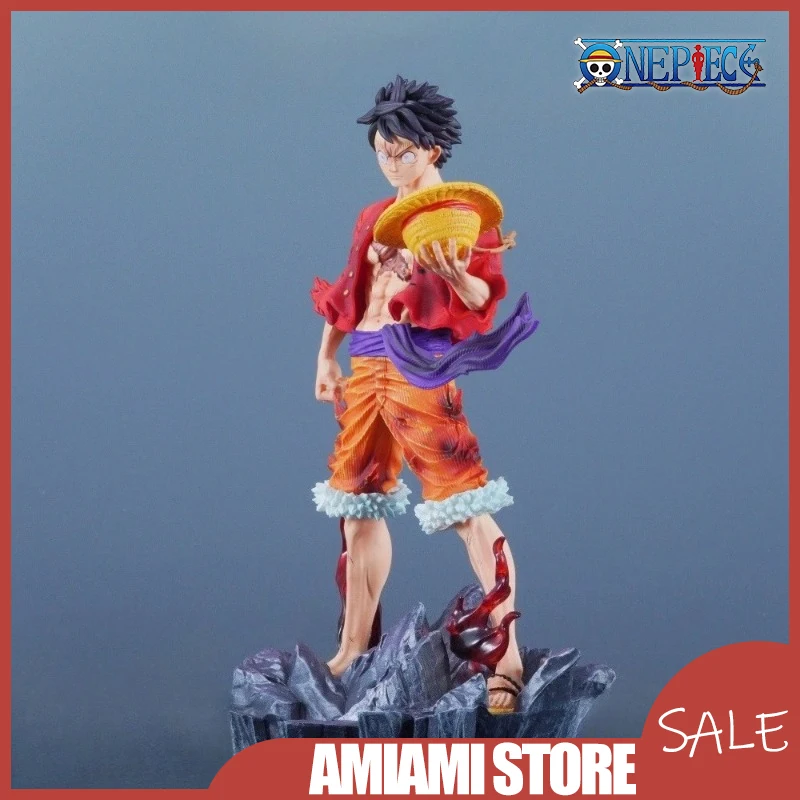 

24.5cm One Piece Luffy Conqueror's Haki Figure Anime Pvc Statue Model King Power Scen Action Scene Collectible Model Toys Gifts