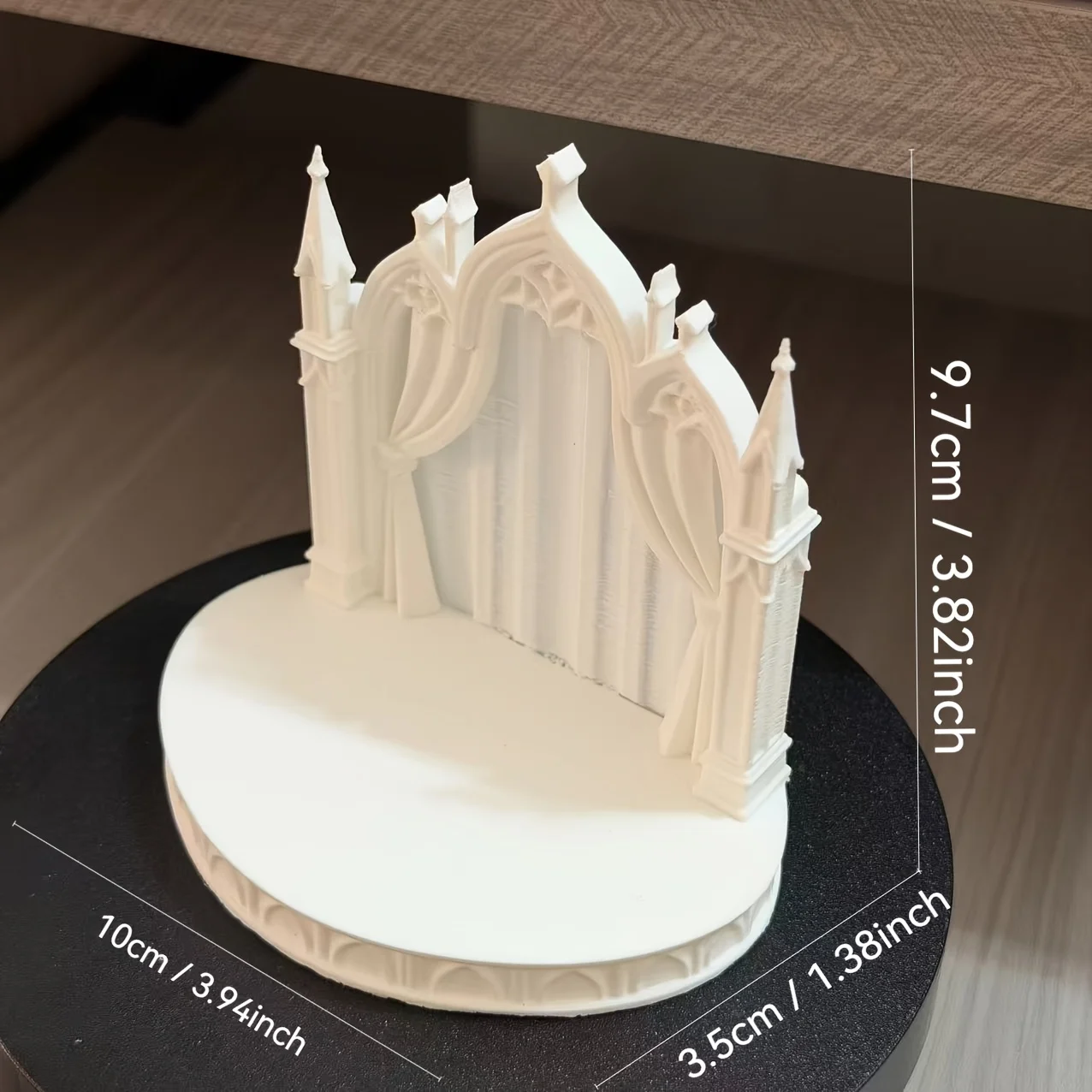 Gothic Castle Diorama Platform DIY Miniature Figures Ornament Doll Photography Fairy Garden Crafts Miniature Wedding Scene Decor view 5