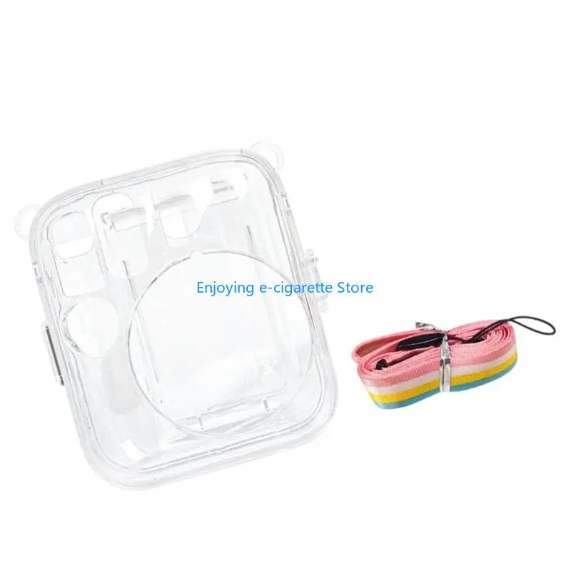 Clear Protective Case For Mini 13 Camera Shell Pouches With Photo Storage Slot And Adjustable Strap For Easy Carrying Y4QF