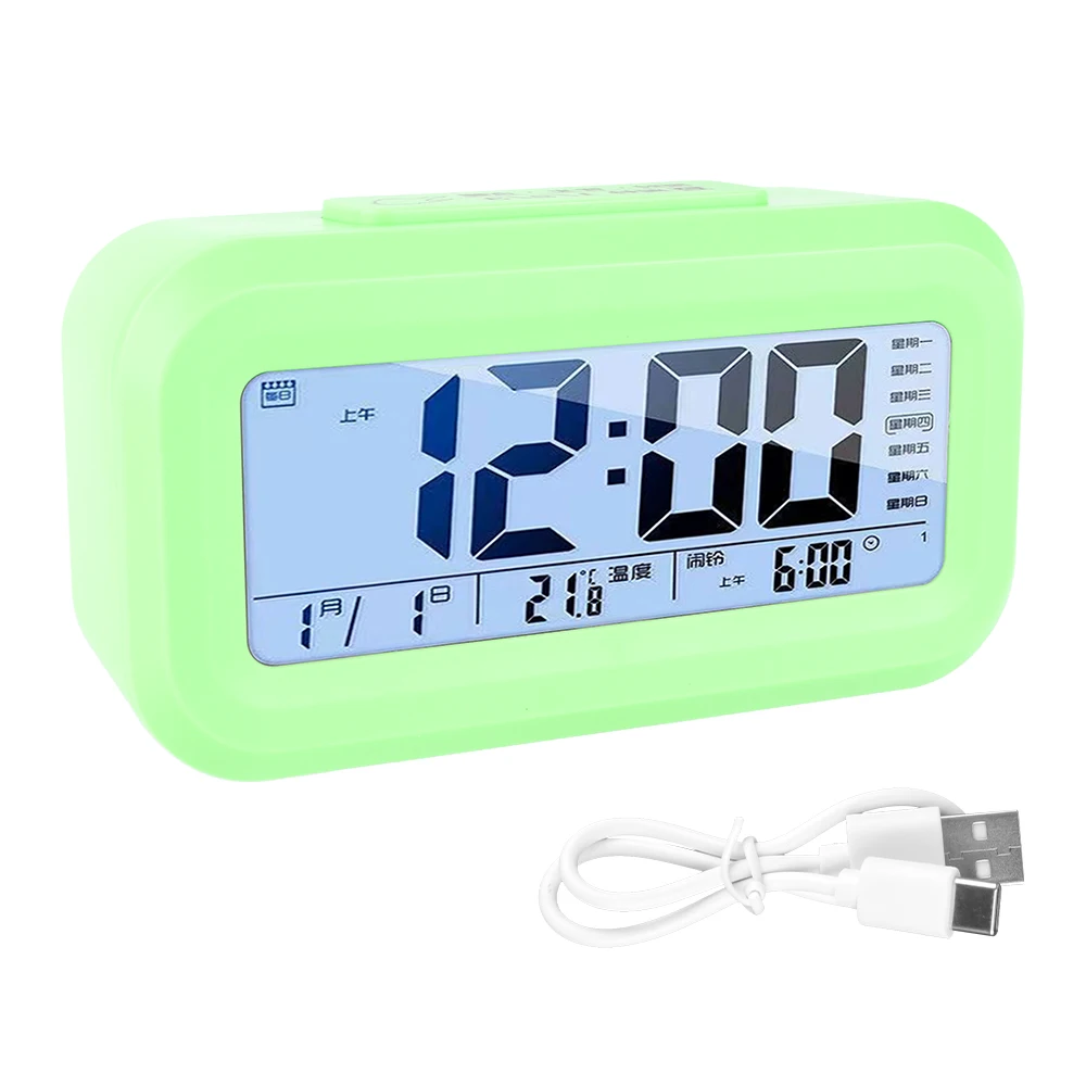 LED Digital Desk Clock Digital Alarm Clock for Office Simple Clocks Home Bedroom Desktop Mini Electronic Clocks