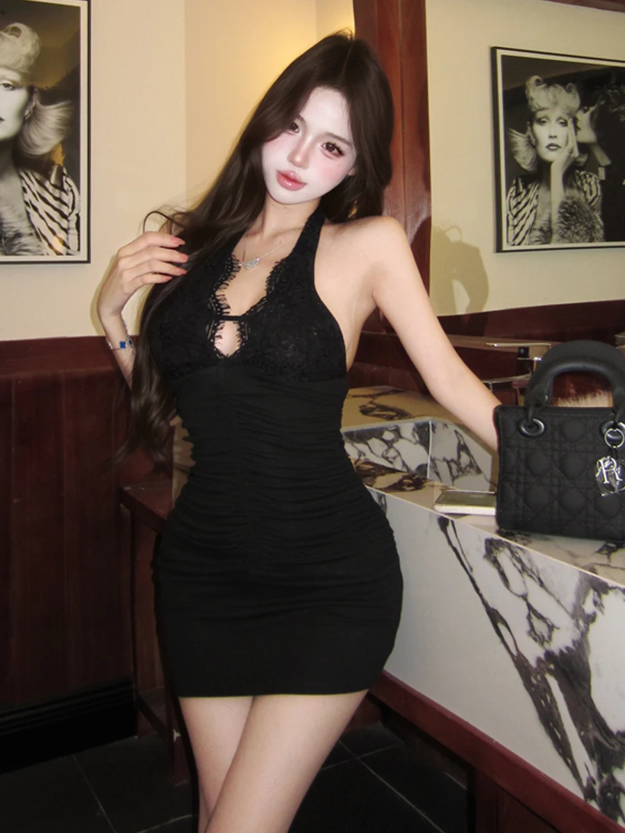 

Sexy V-ne Glittering Neline Dr Bodycon ort Skirt Strapl Club Lady Sle Low-cut Bal Women's Faion Dr