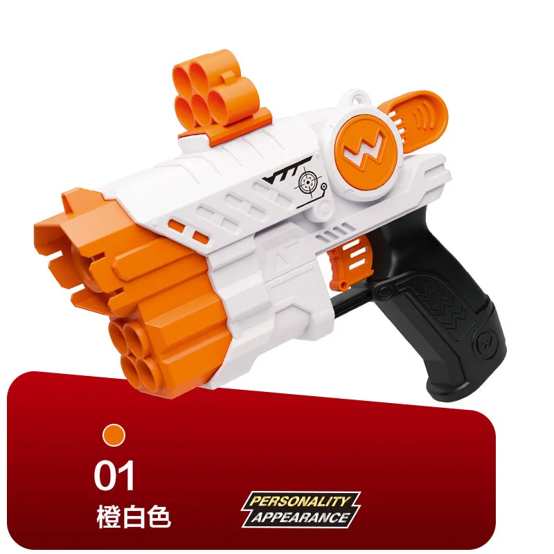 EVA Soft Bullet Toy Guns Revolver Guns Catapult Toy Pistol Gun Kids Toys Gift Plastic Manual Launcher Airsoft Foam Bullets