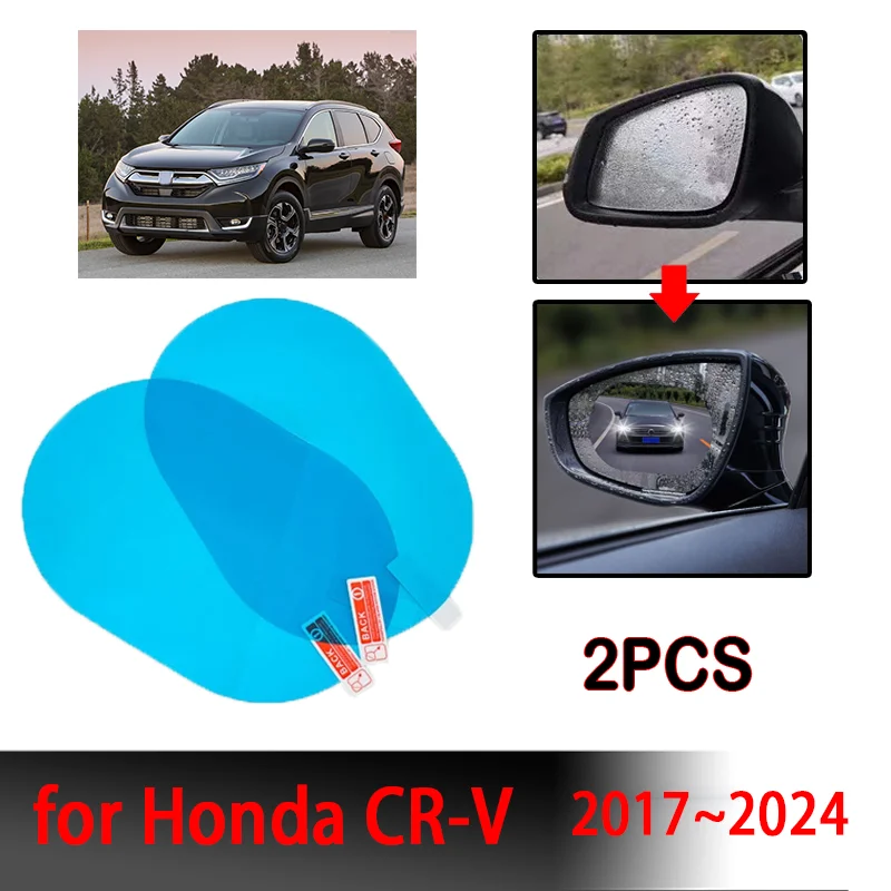 for Honda CR-V 2017~2024  Accessories Car Mirrors Glass Anti-Fog hydrophobikFilm Waterproof Protective Films Auto Parts Decal