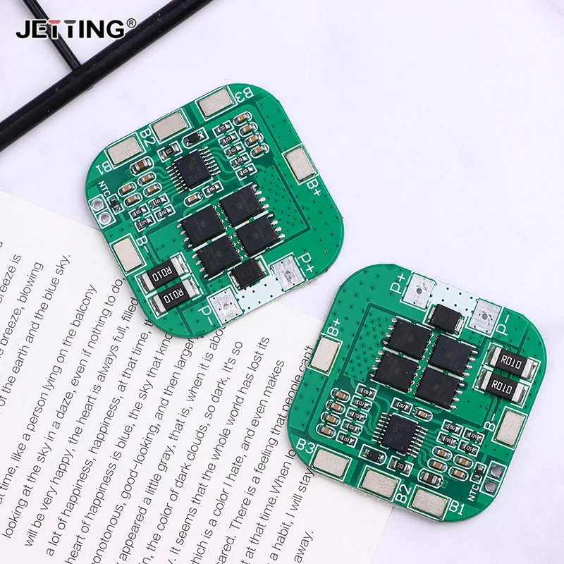 18650 Lithium Battery Protection Board 4S 14.8V Same Port 20A Li-ion BMS PCM Instantaneous Protection Current 20A With 10K NTC