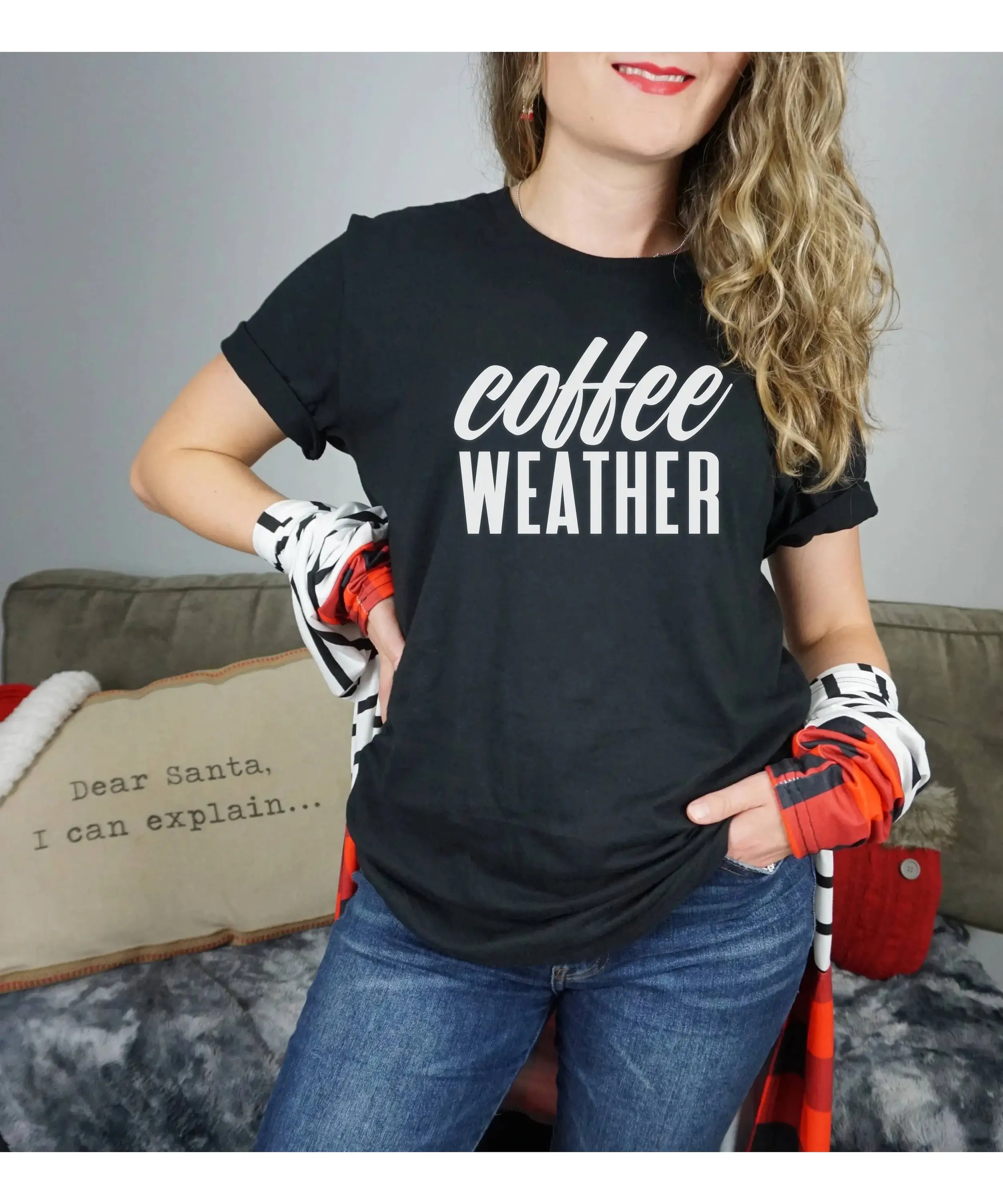 Coffee Lover T Shirt Weather For Her Him Funny Fan Womens