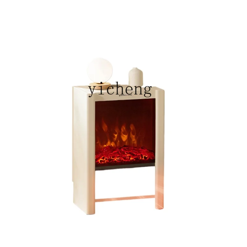 

XL Heater Simulation Charcoal Flame Electric Fireplace Warm Air Blower Quick Heating Household