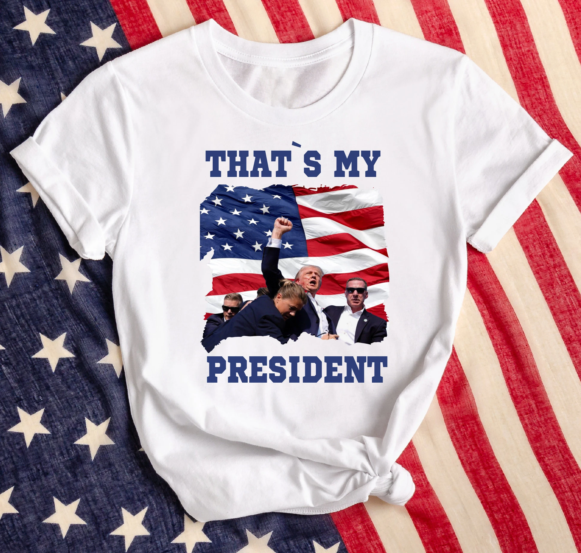 

Новинка, Лидер продаж, трендовая женская рубашка с принтом американского флага, надписью «Это мой президент», женская футболка со слоганом для поддержки