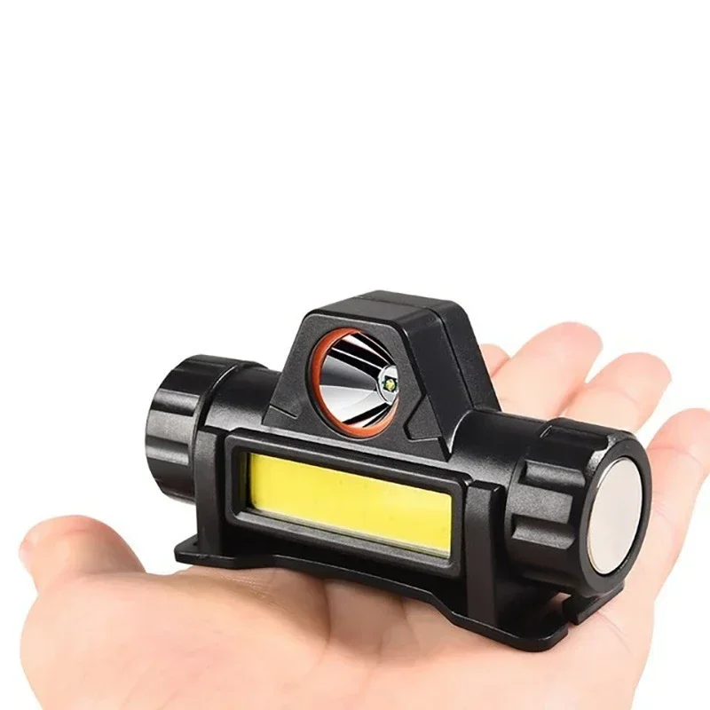 Mini Led Zoomble Headlamp Usb Rechargeable Portable Headlight 18650 Built-in Battery Outdoor Fishing Camping Head Lantern