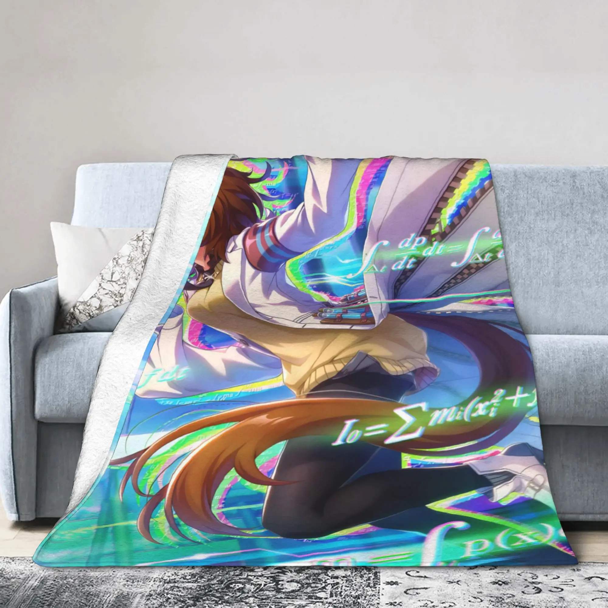 Agnes Tachyon Knitted Blanket Velvet Uma Musume Pretty Derby Super Soft Throw Blanket for Bedroom Sofa Bed Rug