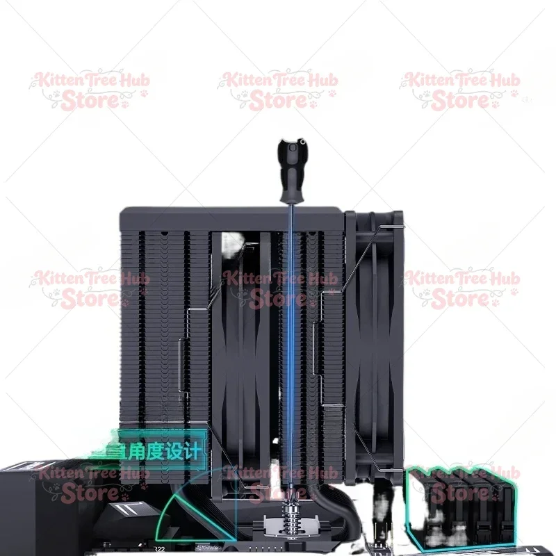 Suitable MT880 Double Tower 8 Heat Pipe CPU Radiator X99 Computer 1700 Fan 1200AM4AM5
