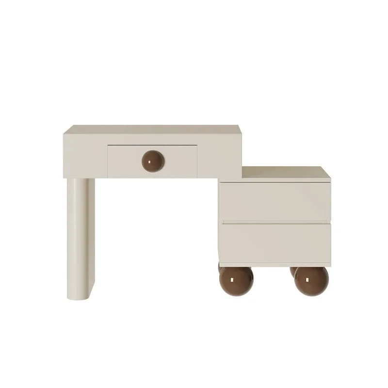 

Cream white dresser, modern simple small apartment, bedroom dressing table, paint dressing table, storage