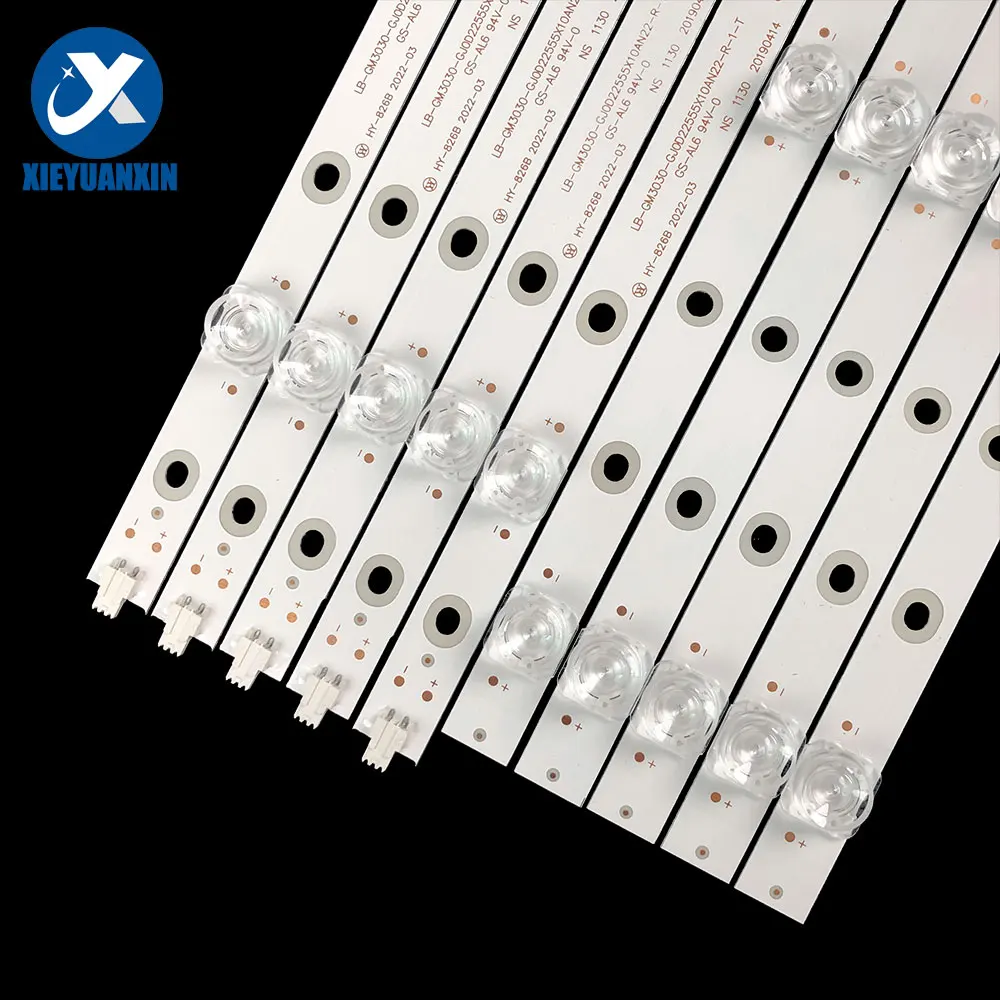 5Pairs 533mm+550mm For Philips 55inch LED Backlight TV Strip 5Leds  3V 55pus7304 55PUS7504/12 55PUS7394 55pus7304/12 55PUS6704