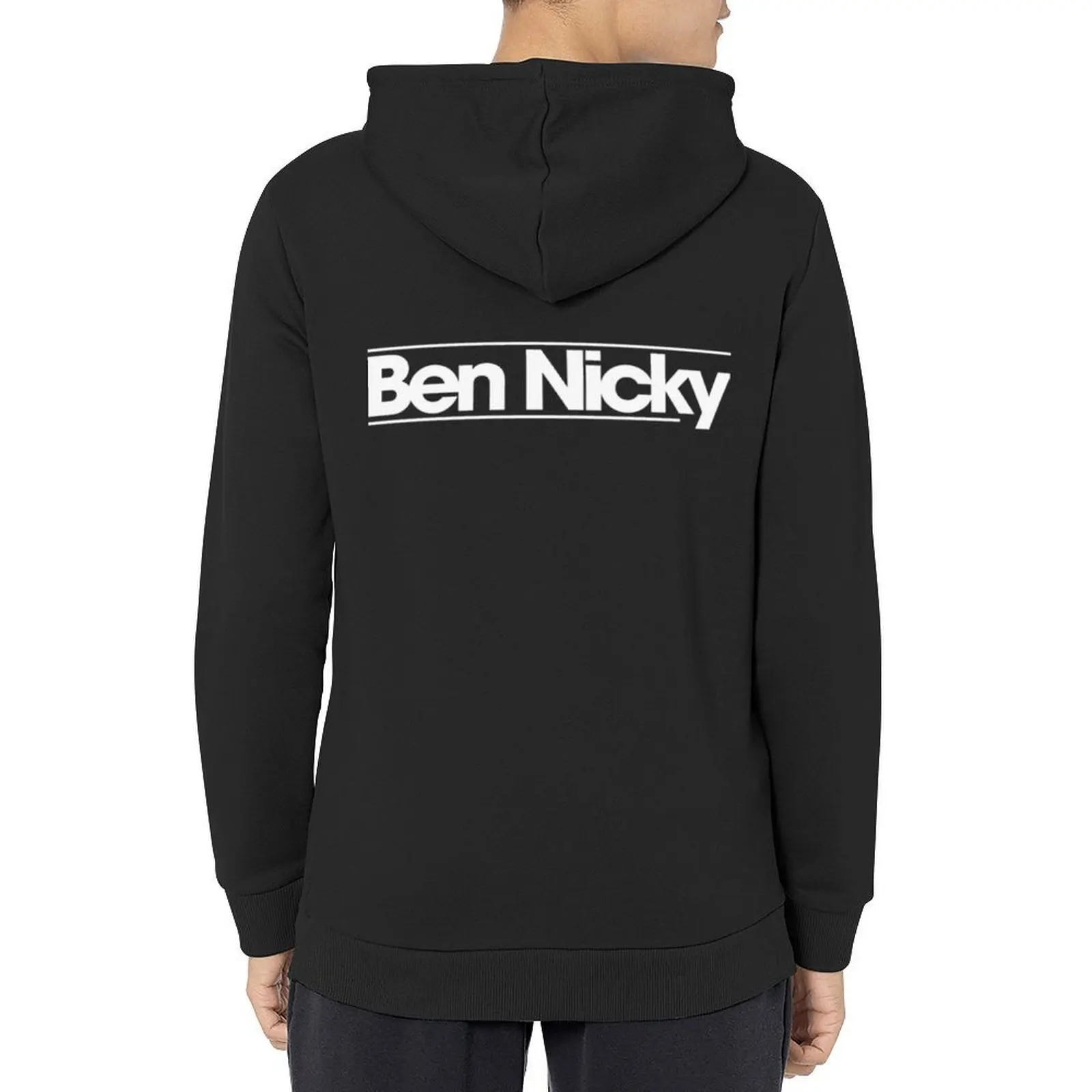 

Ben Nicky White Hoodie hooded shirt autumn jacket men men's clothes male clothes hoodie streetwear