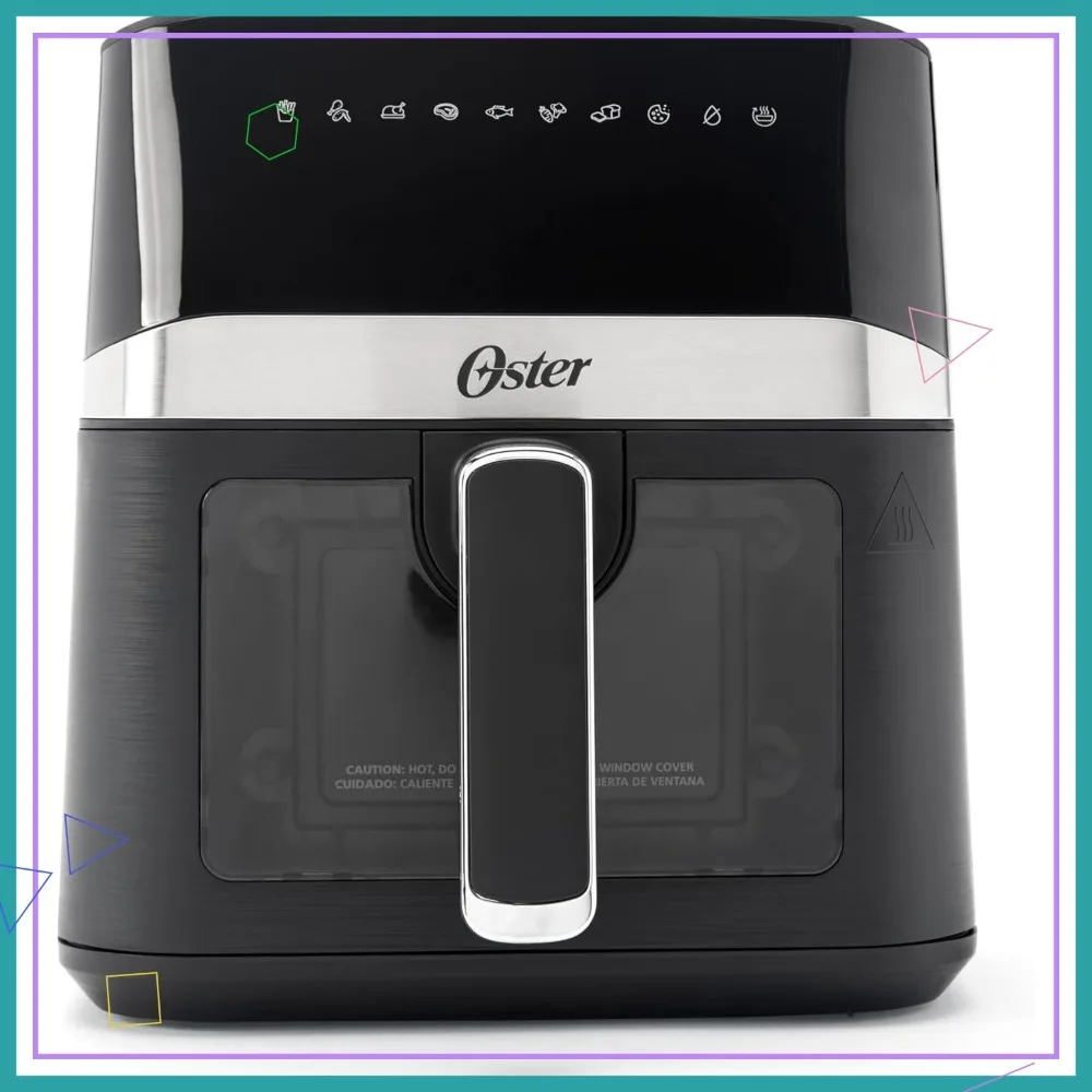 

4-QT Digital Air Fryer with Window, 10 Presets, Healthy Oil-Free Cooking