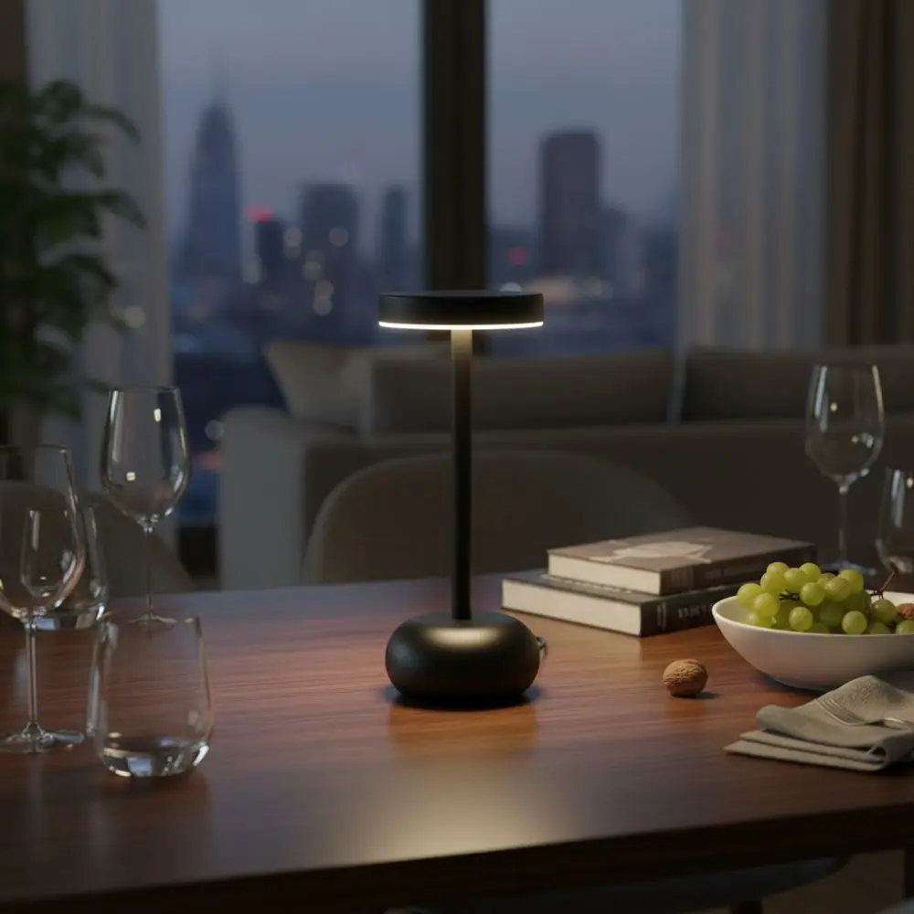 مصباح طاولة معدني للتحكم باللمس للعناية بالعين USB شحن LED لمبة مكتب ذكية ستبليس يعتم ضوء الغلاف الجوي غرفة الدراسة #4